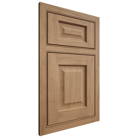Shiloh Cabinetry Beaded Inset Square Raised Alder Plain Cut Dusty Road Door