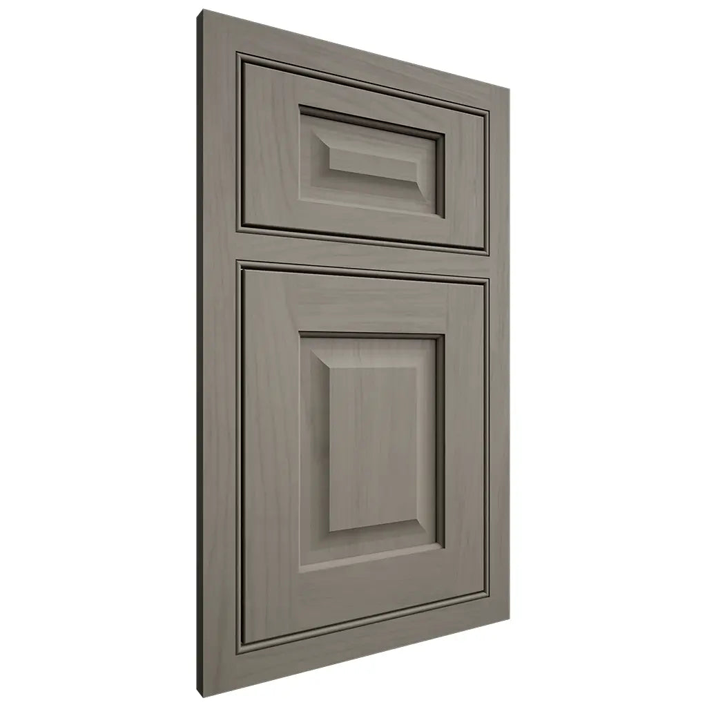 Shiloh Cabinetry Beaded Inset Square Raised Alder Plain Cut Thyme Door