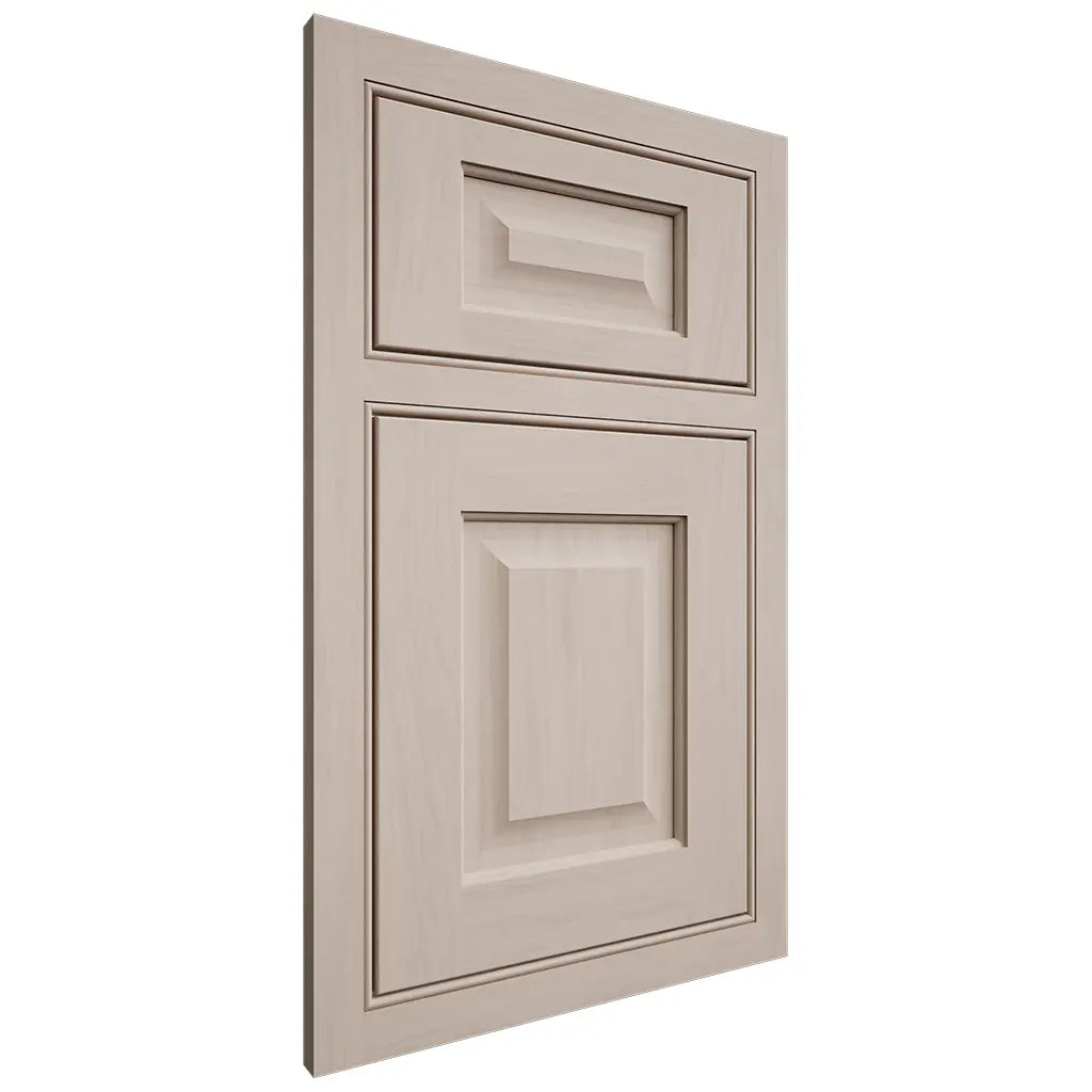 Shiloh Cabinetry Beaded Inset Square Raised Alder Plain Cut White Sands Door
