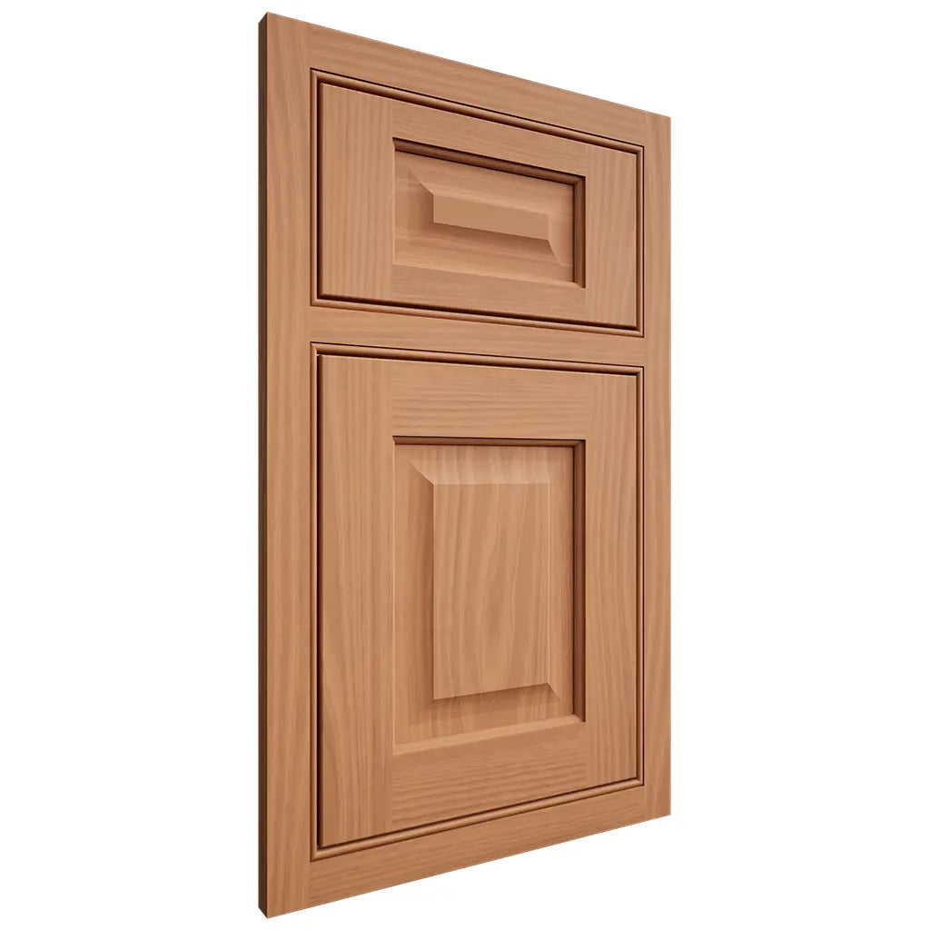 Shiloh Cabinetry Beaded Inset Square Raised Cherry Plain Cut Natural Door