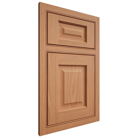 Shiloh Cabinetry Beaded Inset Square Raised Cherry Plain Cut Natural Door