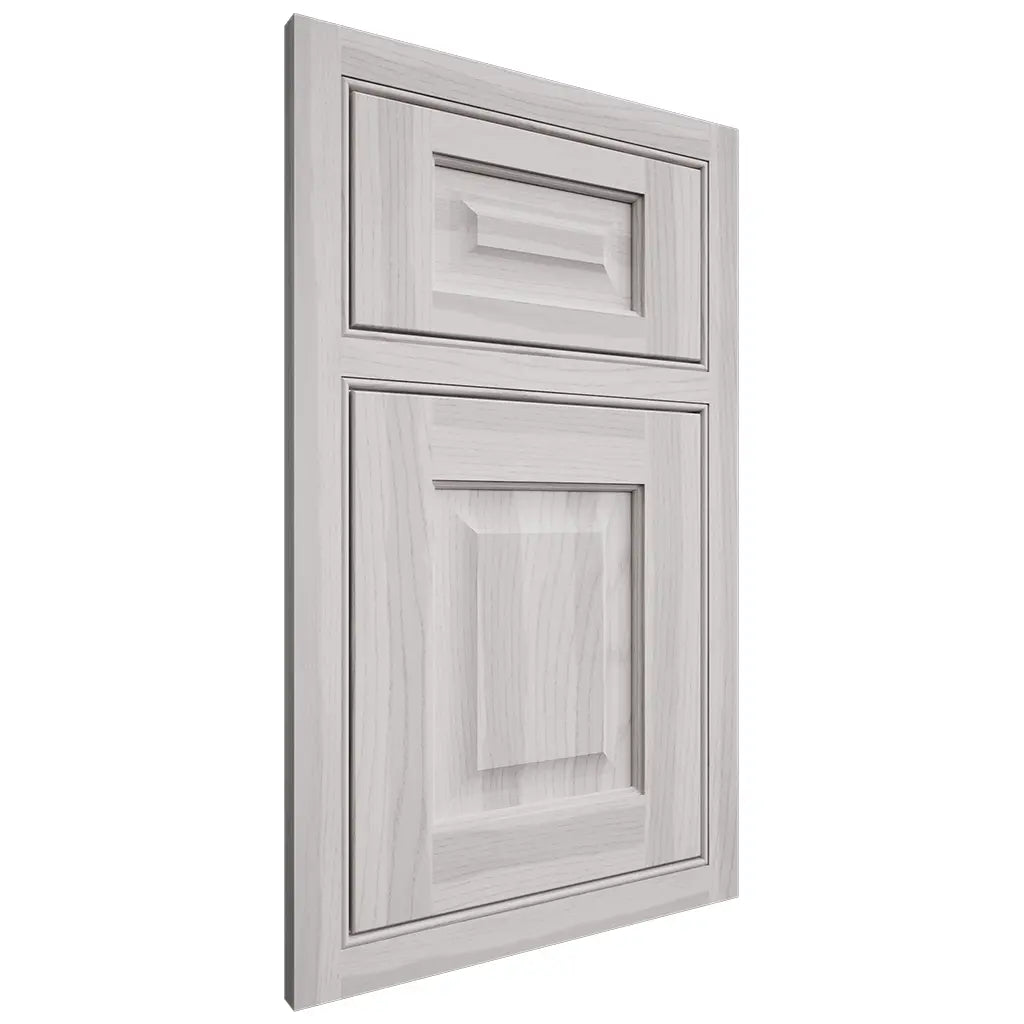 Shiloh Cabinetry Beaded Inset Square Raised Hickory Plain Cut Cotton Door