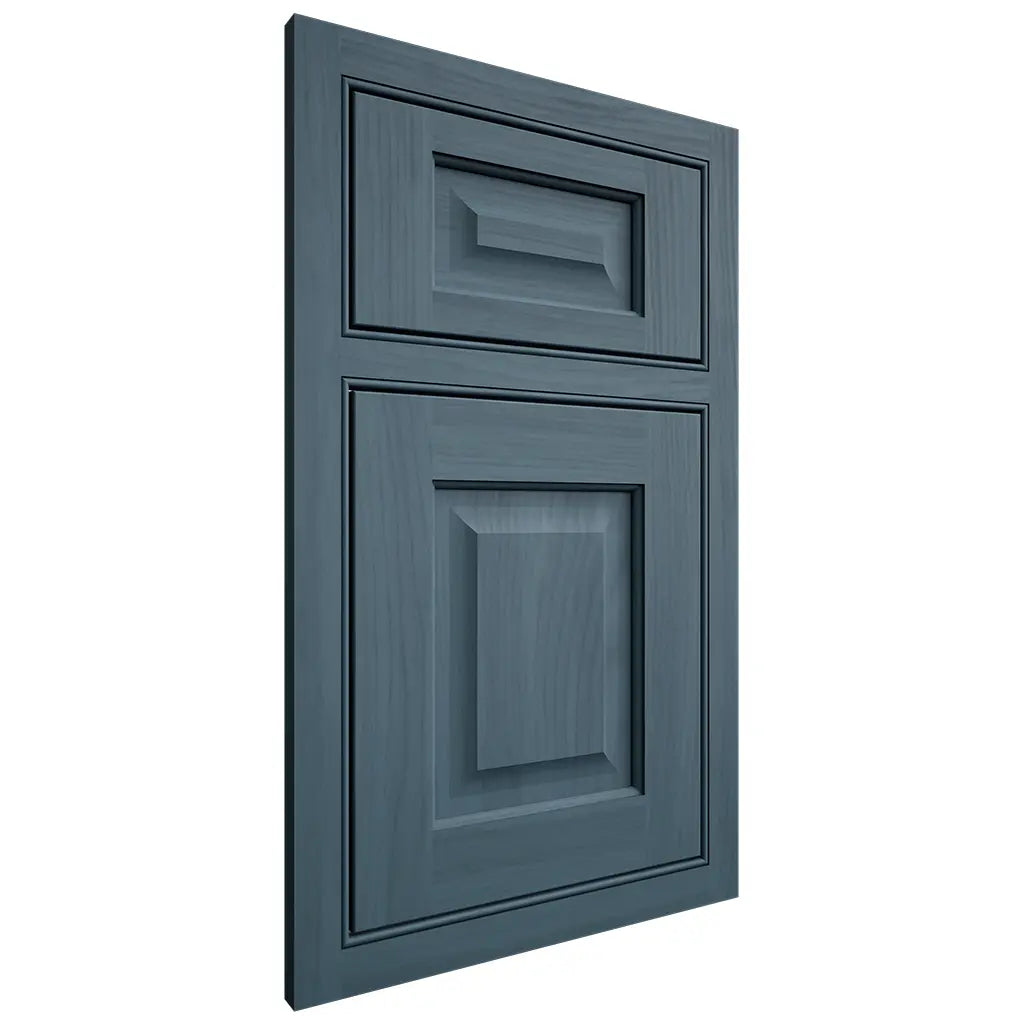 Shiloh Cabinetry Beaded Inset Square Raised Hickory Plain Cut Hudson Door