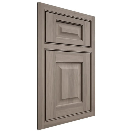 Shiloh Cabinetry Beaded Inset Square Raised Hickory Plain Cut Sterling Door