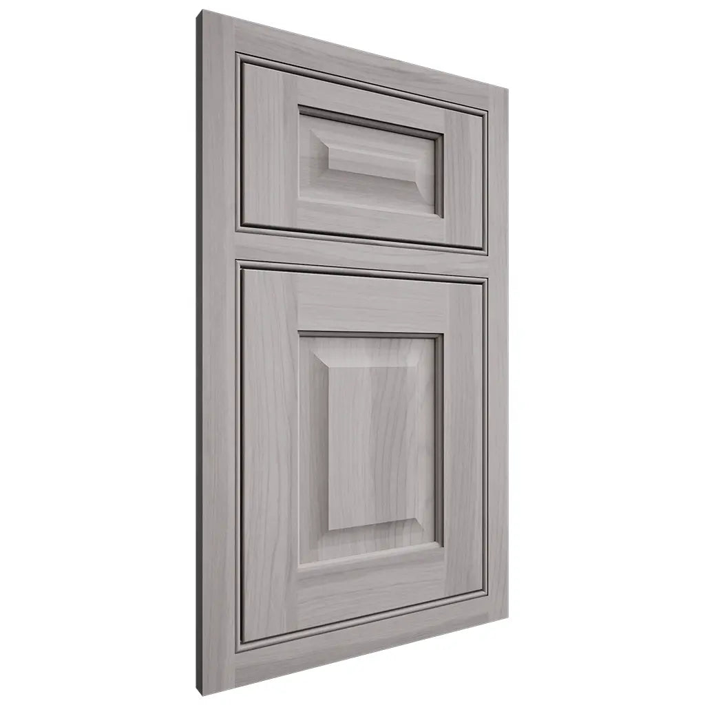 Shiloh Cabinetry Beaded Inset Square Raised Hickory Plain Cut Stratus Door