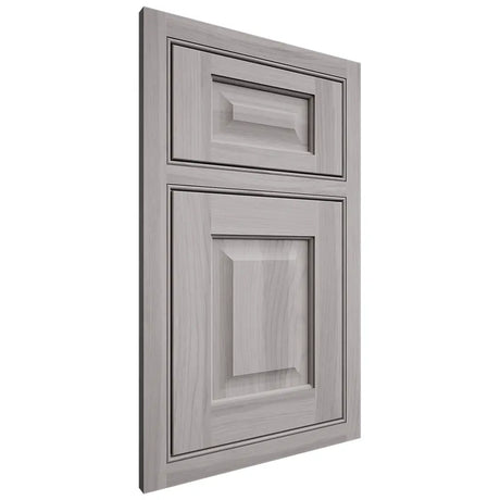 Shiloh Cabinetry Beaded Inset Square Raised Hickory Plain Cut Stratus Door