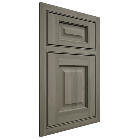 Shiloh Cabinetry Beaded Inset Square Raised Hickory Plain Cut Thyme Door