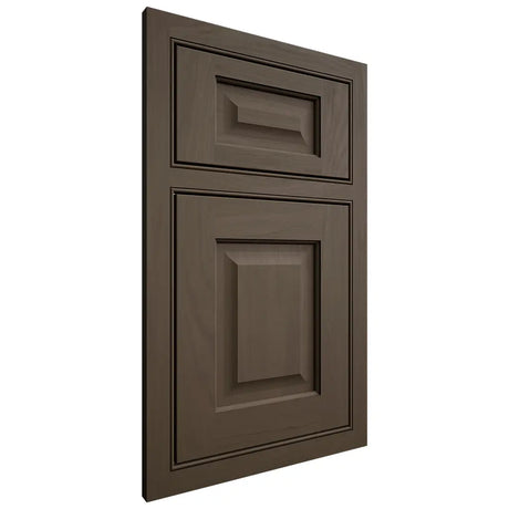Shiloh Cabinetry Beaded Inset Square Raised Maple Plain Cut Perfect Brown Door