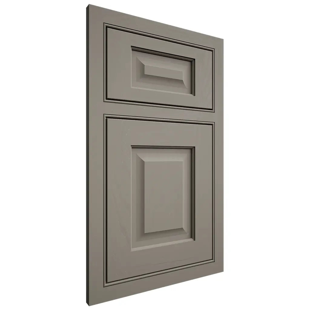 Shiloh Cabinetry Beaded Inset Square Raised Maple Plain Cut Thyme Door
