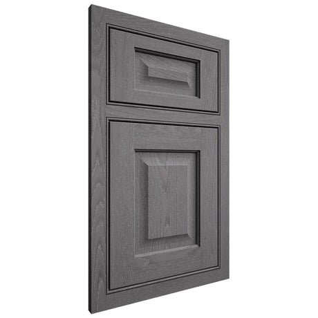Shiloh Cabinetry Beaded Inset Square Raised Red Oak Plain Cut Cadet Door