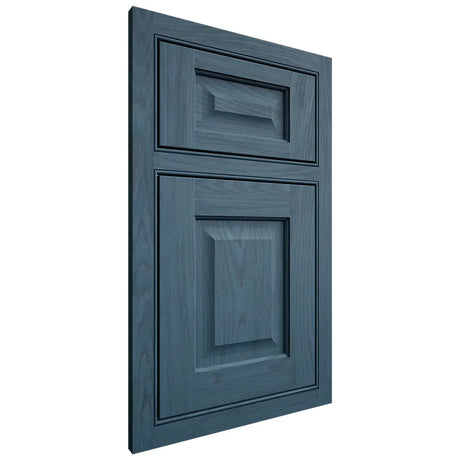 Shiloh Cabinetry Beaded Inset Square Raised Red Oak Plain Cut Hudson Door