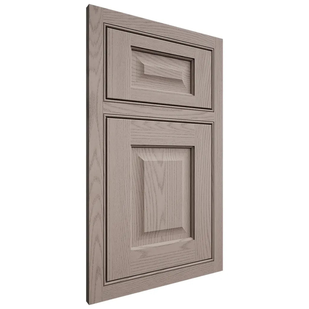 Shiloh Cabinetry Beaded Inset Square Raised Red Oak Plain Cut Sterling Door