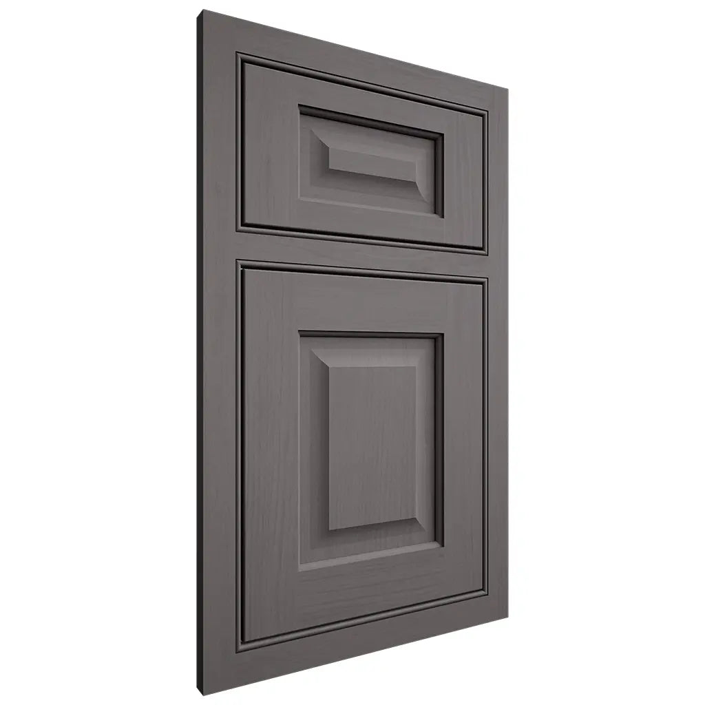 Shiloh Cabinetry Beaded Inset Square Raised Walnut Plain Cut Cadet Door