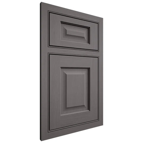 Shiloh Cabinetry Beaded Inset Square Raised Walnut Plain Cut Cadet Door