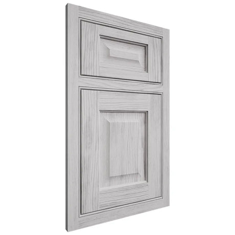 Shiloh Cabinetry Beaded Inset Square Raised Walnut Plain Cut Stratus Door