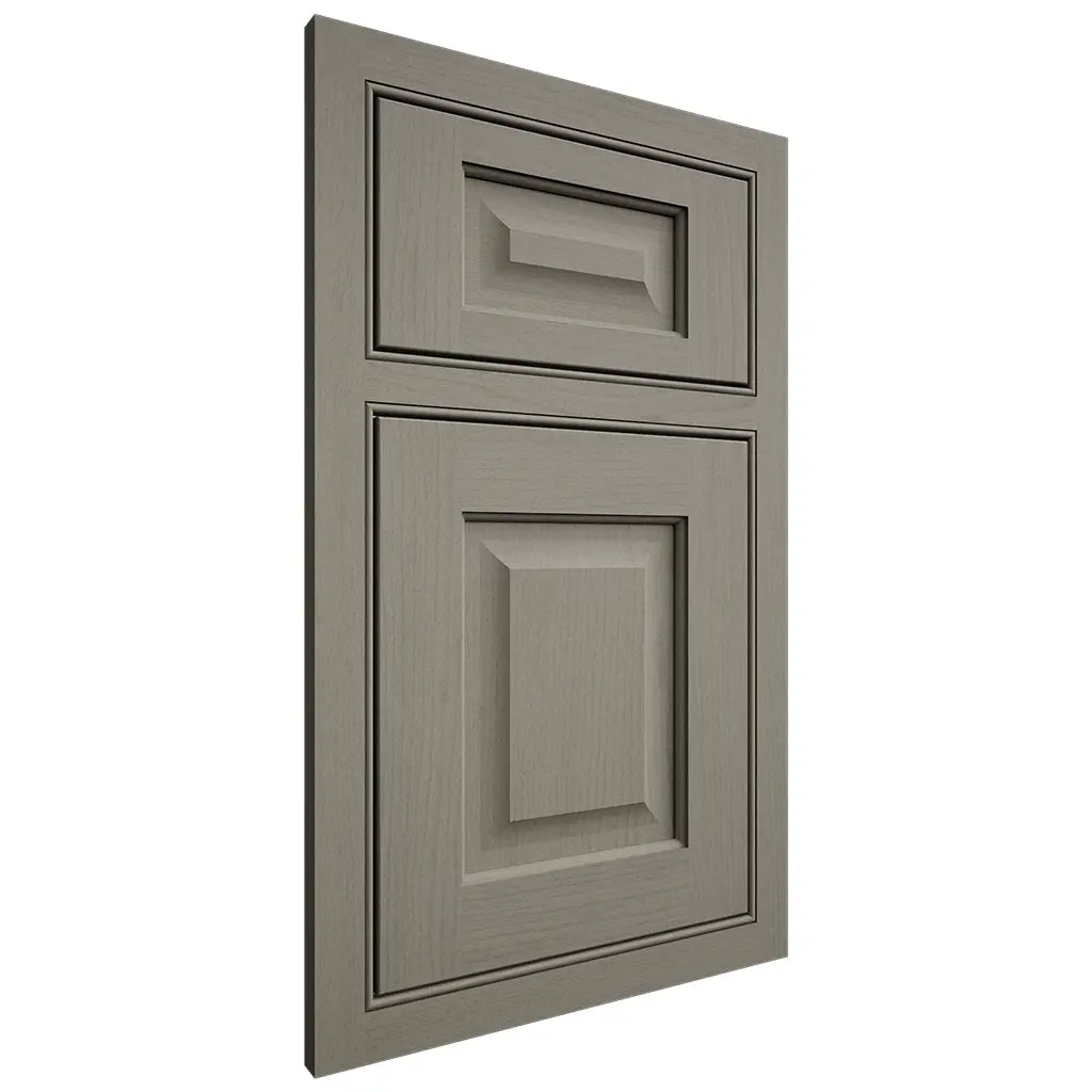 Shiloh Cabinetry Beaded Inset Square Raised Walnut Plain Cut Thyme Door