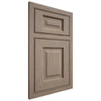 Shiloh Cabinetry Beaded Inset Square Raised White Oak Plain Cut Almond Door