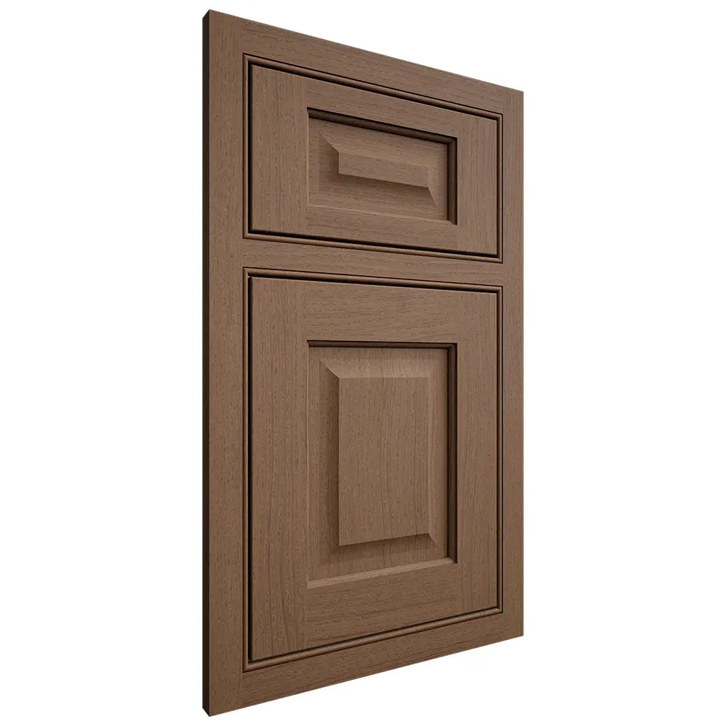 Shiloh Cabinetry Beaded Inset Square Raised White Oak Plain Cut Autumn Door