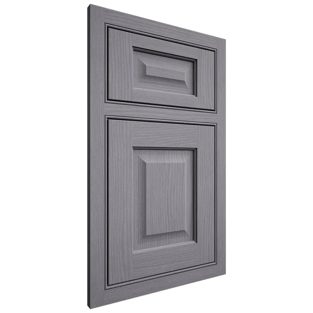 Shiloh Cabinetry Beaded Inset Square Raised White Oak Plain Cut Cadet Door