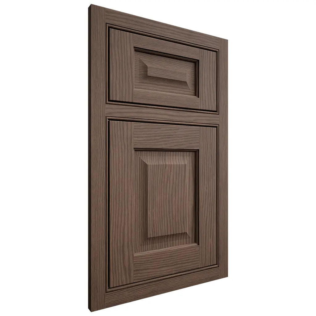 Shiloh Cabinetry Beaded Inset Square Raised White Oak Plain Cut Mineral Door
