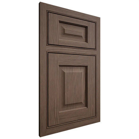 Shiloh Cabinetry Beaded Inset Square Raised White Oak Plain Cut Mineral Door