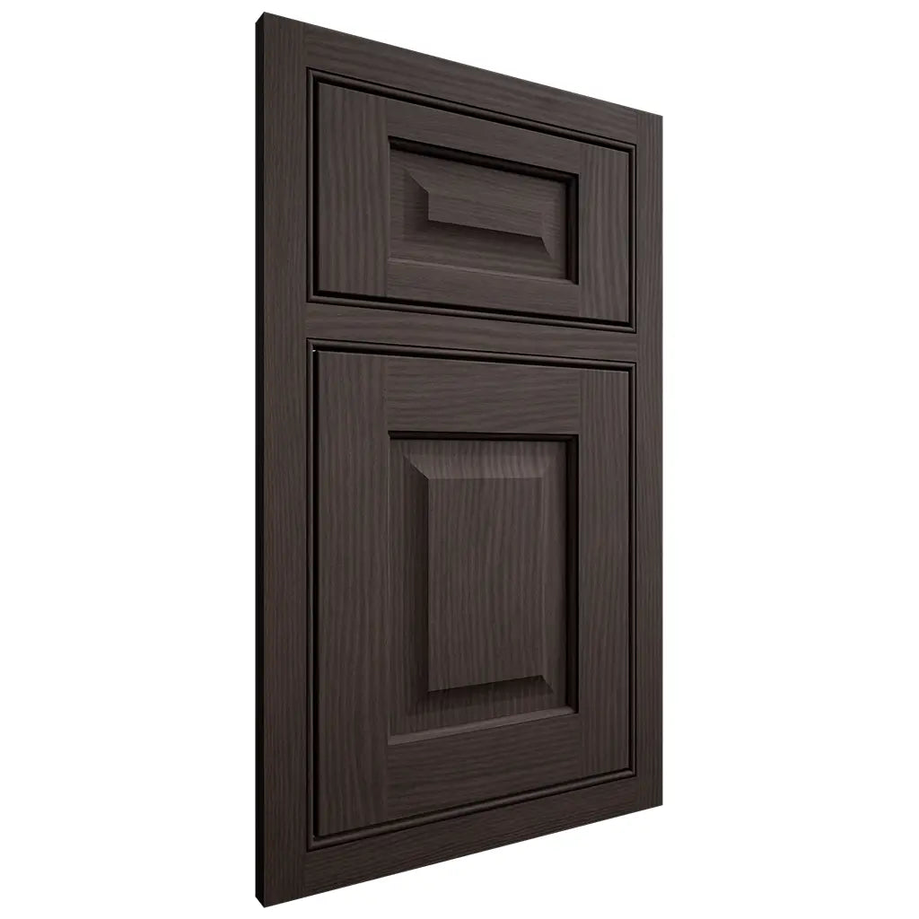 Shiloh Cabinetry Beaded Inset Square Raised White Oak Plain Cut Morel Door