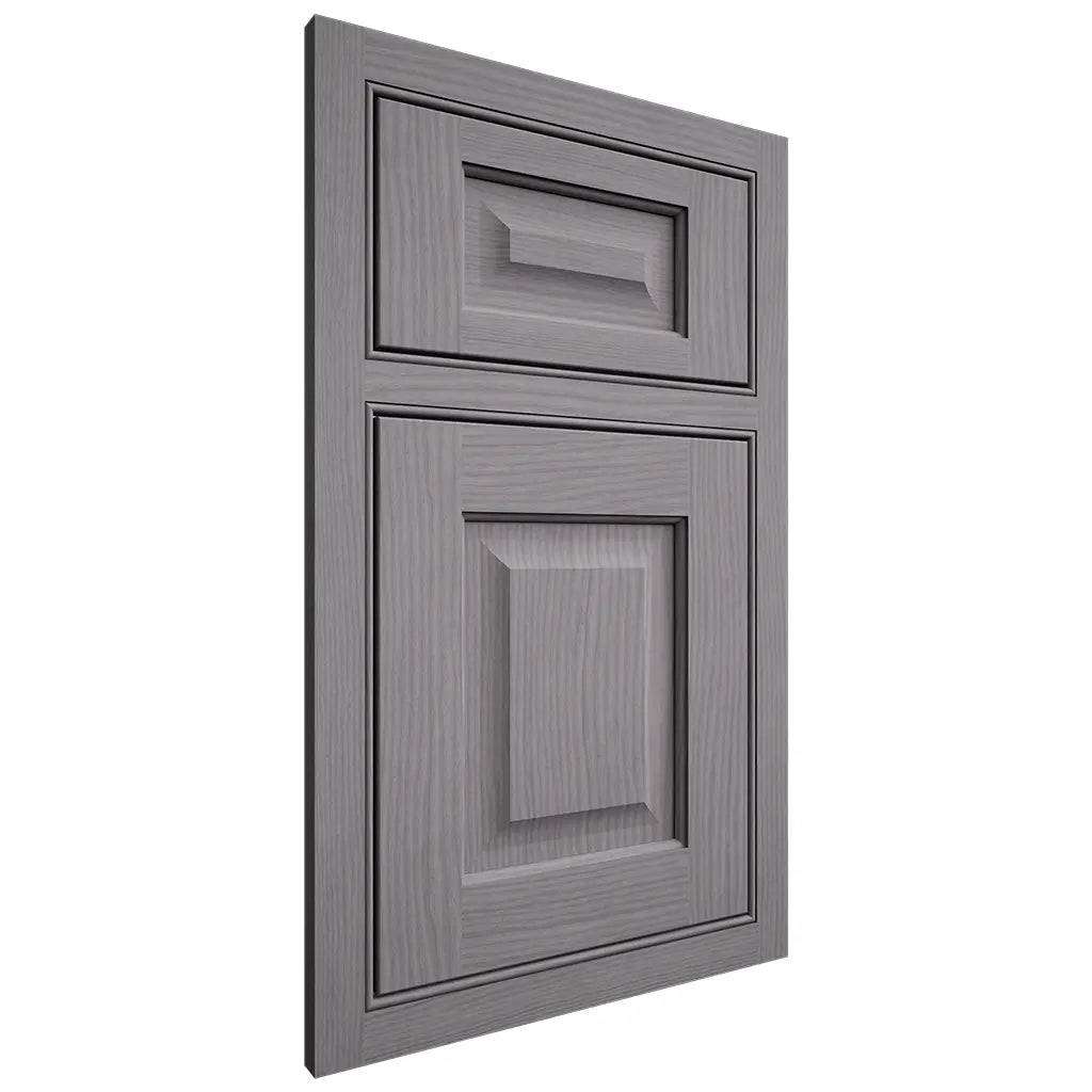 Shiloh Cabinetry Beaded Inset Square Raised White Oak Plain Cut Sterling Door