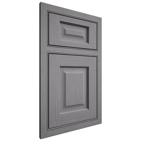Shiloh Cabinetry Beaded Inset Square Raised White Oak Plain Cut Sterling Door