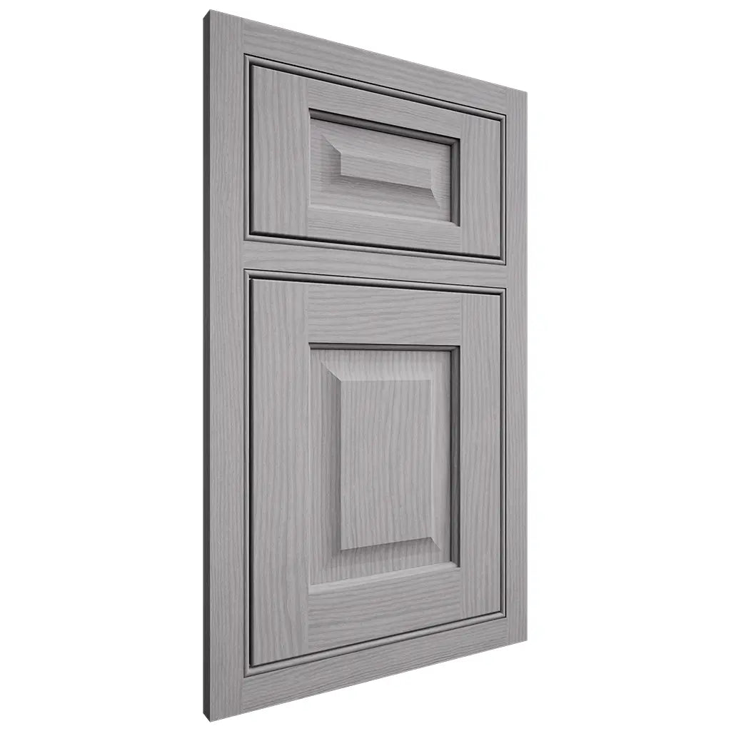 Shiloh Cabinetry Beaded Inset Square Raised White Oak Plain Cut Stratus Door