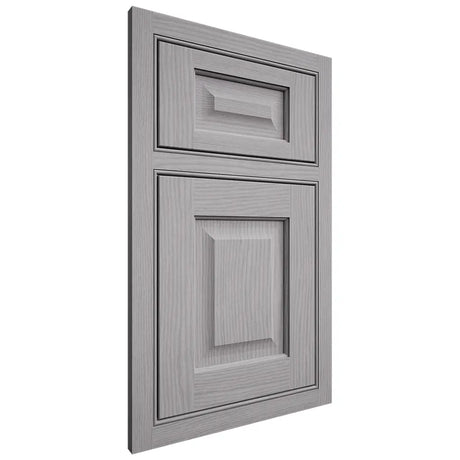 Shiloh Cabinetry Beaded Inset Square Raised White Oak Plain Cut Stratus Door