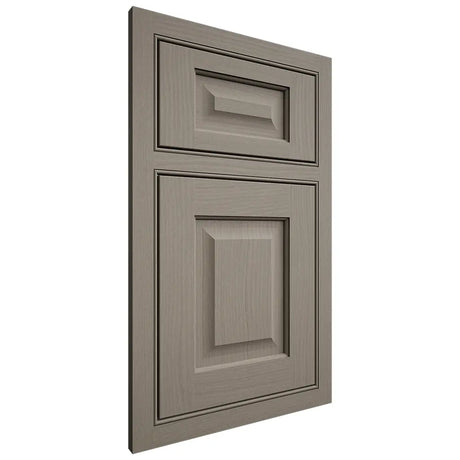 Shiloh Cabinetry Beaded Inset Square Raised White Oak Plain Cut Thyme Door