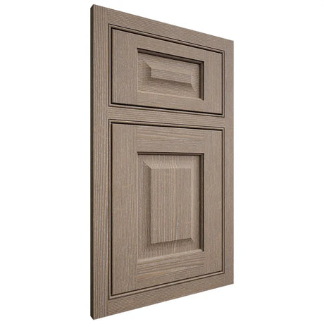 Shiloh Cabinetry Beaded Inset Square Raised White Oak Quarter Sawn Almond Door