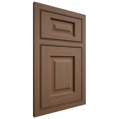 Shiloh Cabinetry Beaded Inset Square Raised White Oak Quarter Sawn Autumn Door