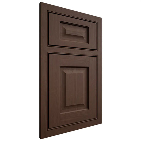 Shiloh Cabinetry Beaded Inset Square Raised White Oak Quarter Sawn Braun Door