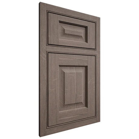 Shiloh Cabinetry Beaded Inset Square Raised White Oak Quarter Sawn Clay Door