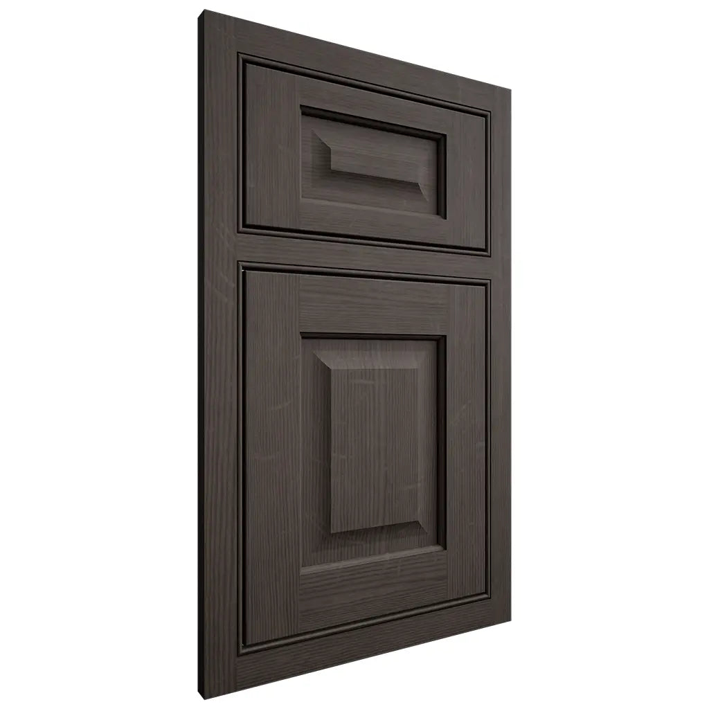 Shiloh Cabinetry Beaded Inset Square Raised White Oak Quarter Sawn Creekside Door
