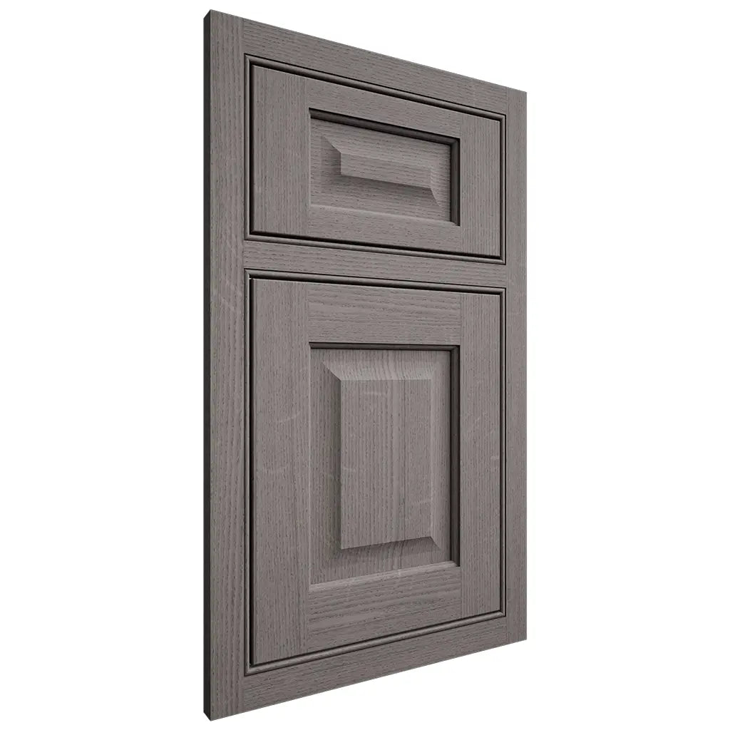 Shiloh Cabinetry Beaded Inset Square Raised White Oak Quarter Sawn Flagstone Door