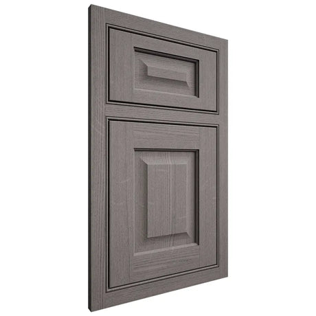 Shiloh Cabinetry Beaded Inset Square Raised White Oak Quarter Sawn Flagstone Door