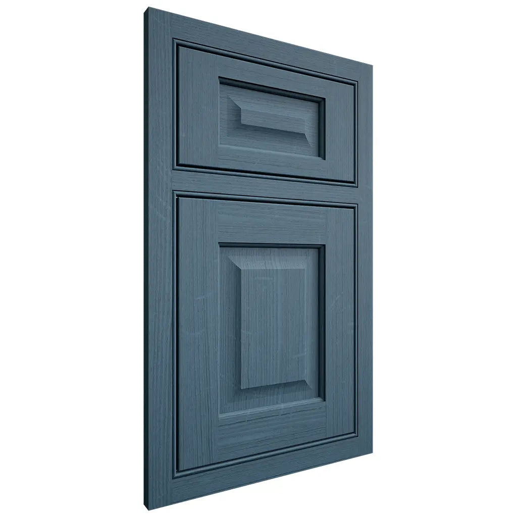 Shiloh Cabinetry Beaded Inset Square Raised White Oak Quarter Sawn Hudson Door