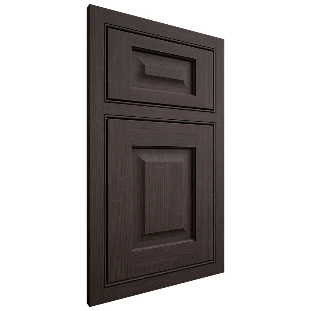 Shiloh Cabinetry Beaded Inset Square Raised White Oak Quarter Sawn Morel Door