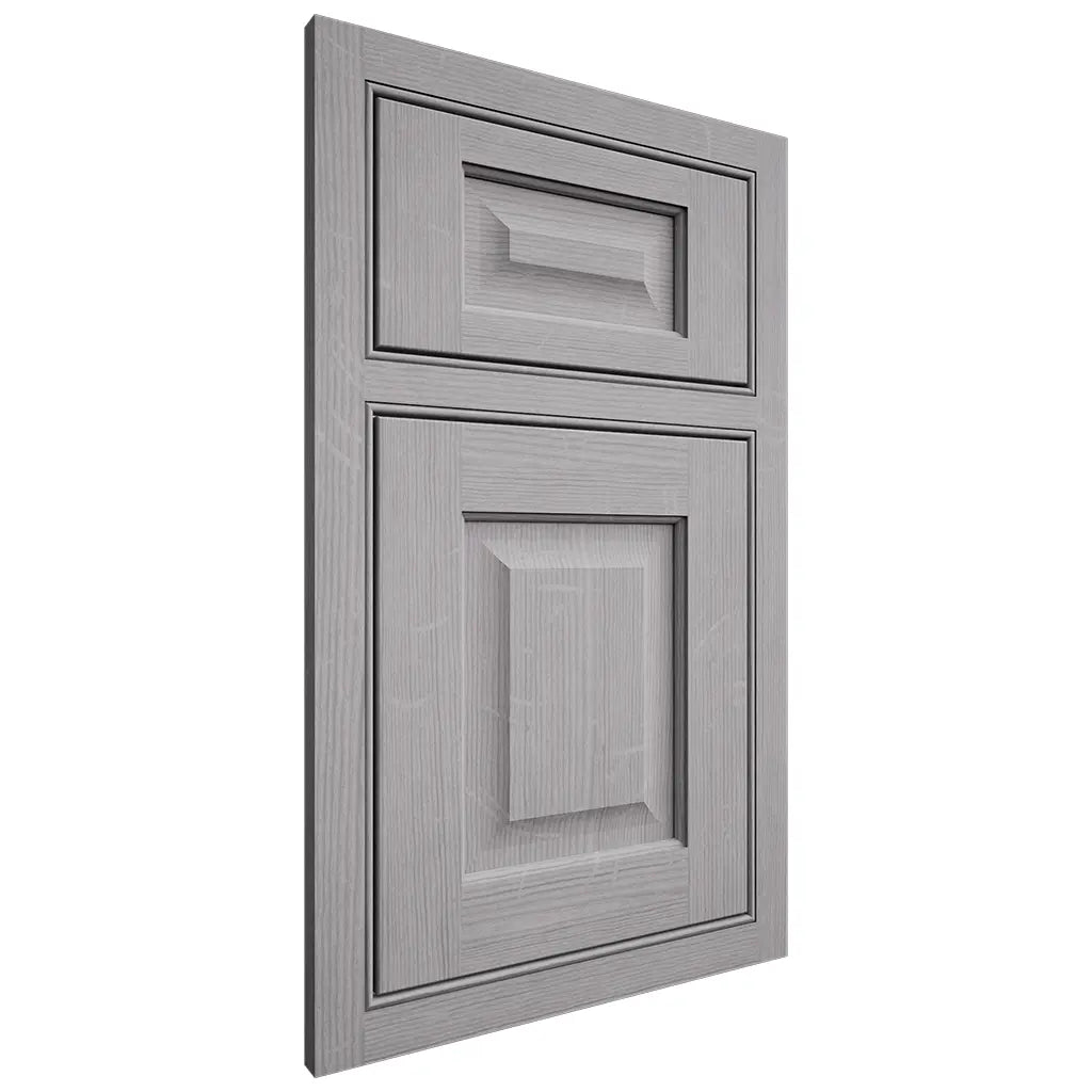 Shiloh Cabinetry Beaded Inset Square Raised White Oak Quarter Sawn Stratus Door