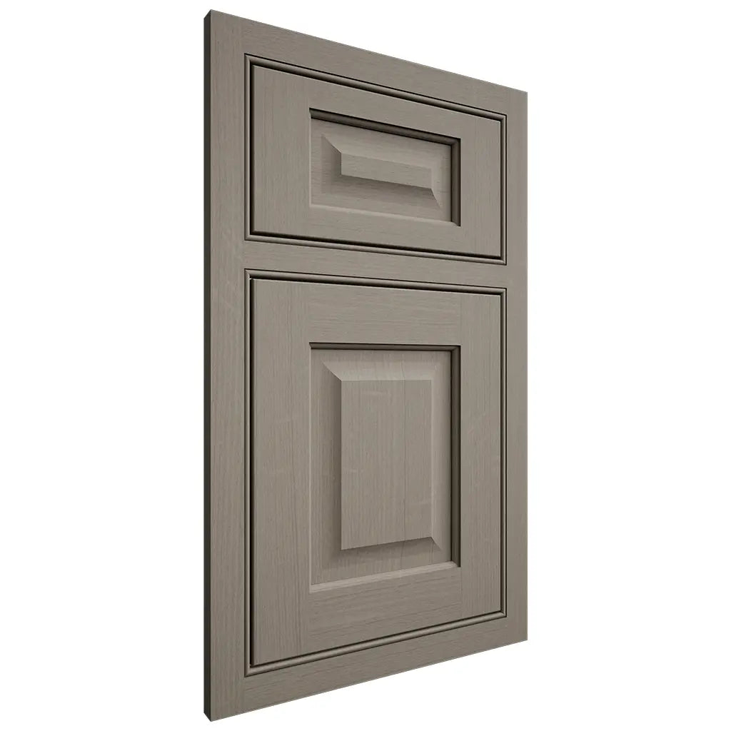 Shiloh Cabinetry Beaded Inset Square Raised White Oak Quarter Sawn Thyme Door