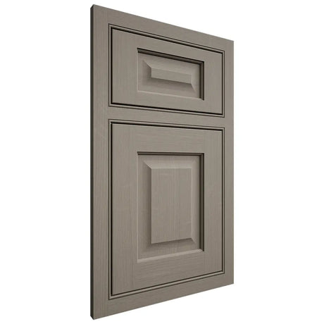 Shiloh Cabinetry Beaded Inset Square Raised White Oak Quarter Sawn Thyme Door