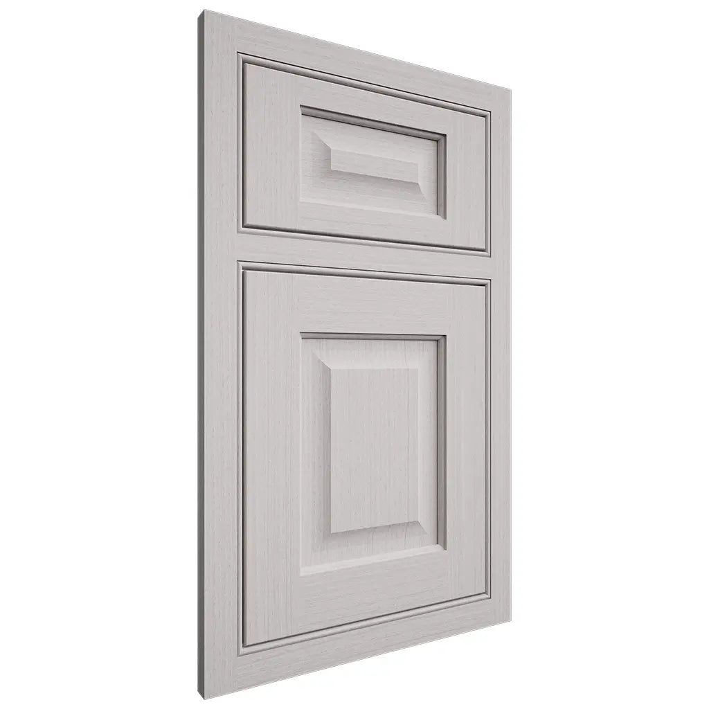 Shiloh Cabinetry Beaded Inset Square Raised White Oak Rift Cut Cotton Door