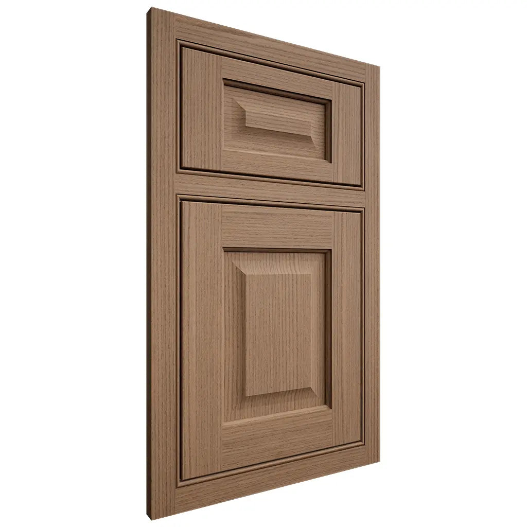 Shiloh Cabinetry Beaded Inset Square Raised White Oak Rift Cut Medium Door