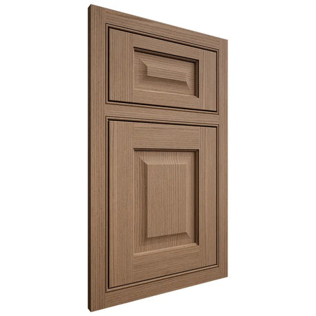 Shiloh Cabinetry Beaded Inset Square Raised White Oak Rift Cut Medium Door