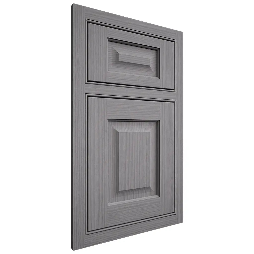 Shiloh Cabinetry Beaded Inset Square Raised White Oak Rift Cut Sterling Door