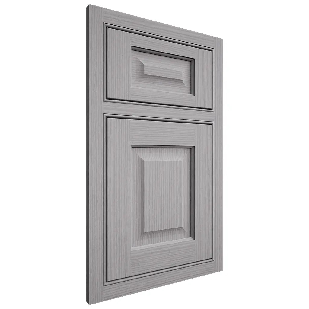 Shiloh Cabinetry Beaded Inset Square Raised White Oak Rift Cut Stratus Door
