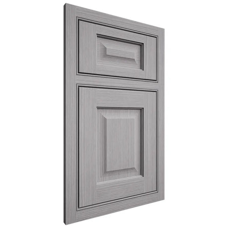 Shiloh Cabinetry Beaded Inset Square Raised White Oak Rift Cut Stratus Door