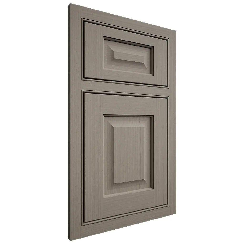 Shiloh Cabinetry Beaded Inset Square Raised White Oak Rift Cut Thyme Door